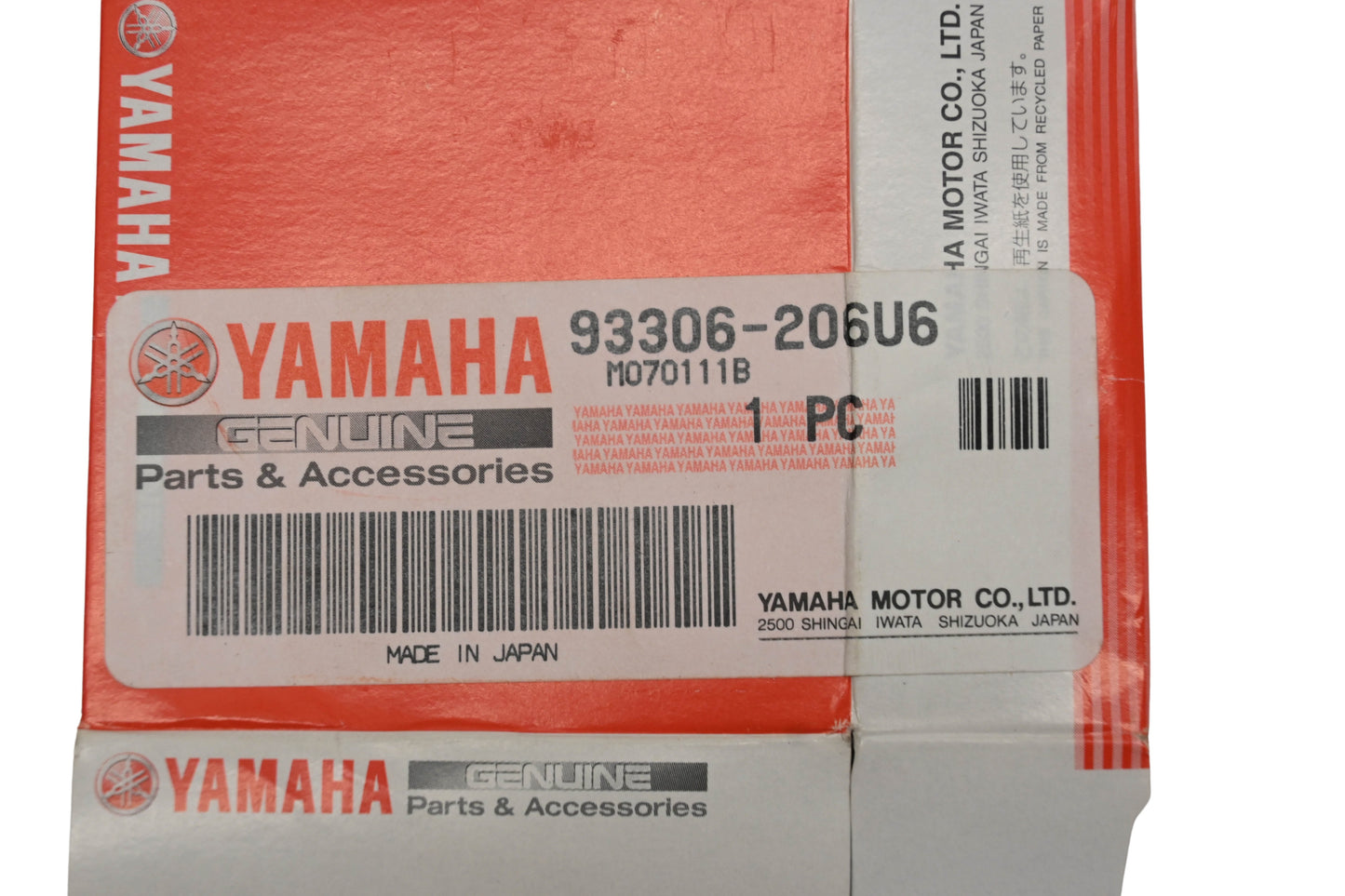 New OEM Yamaha 93306-206U6-00 NSK Bearing NOS