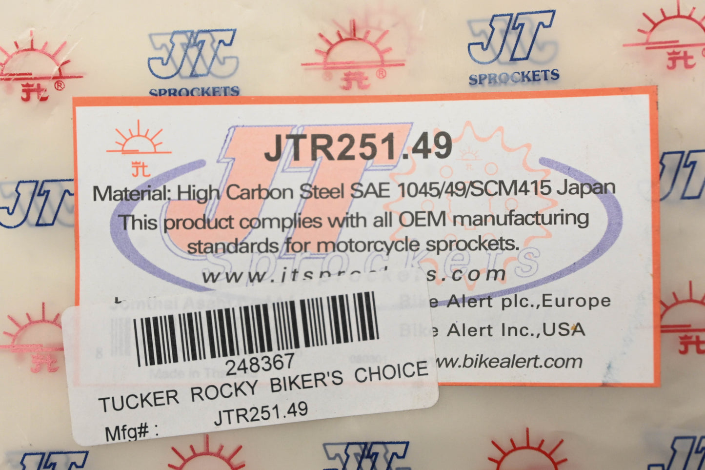 JT Sprockets JTR251.49 Sprocket 49T NOS