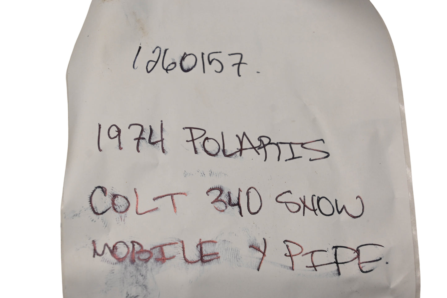 New OEM Polaris 1260157 Exhaust Manifold Y-Pipe NOS