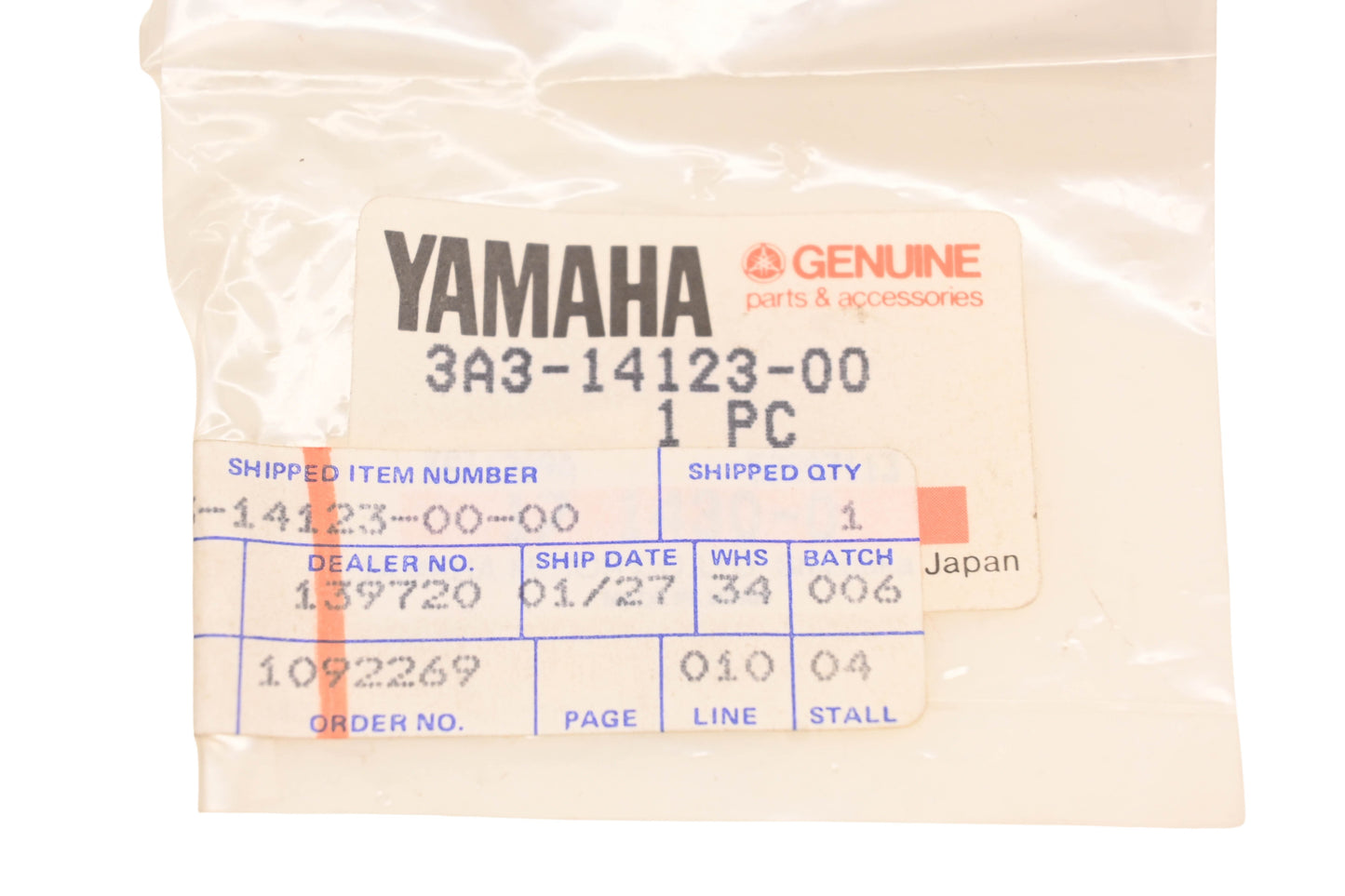 New OEM Yamaha 3A3-14123-00-00 Carburetor Air Adjusting Screw NOS