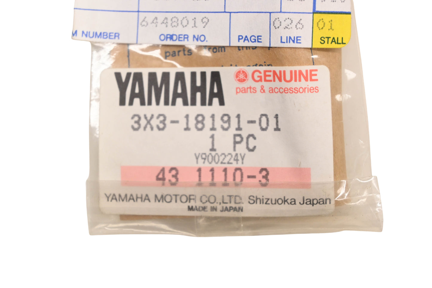 New OEM Yamaha 3X3-18191-01-00 Gear Shift Lever NOS