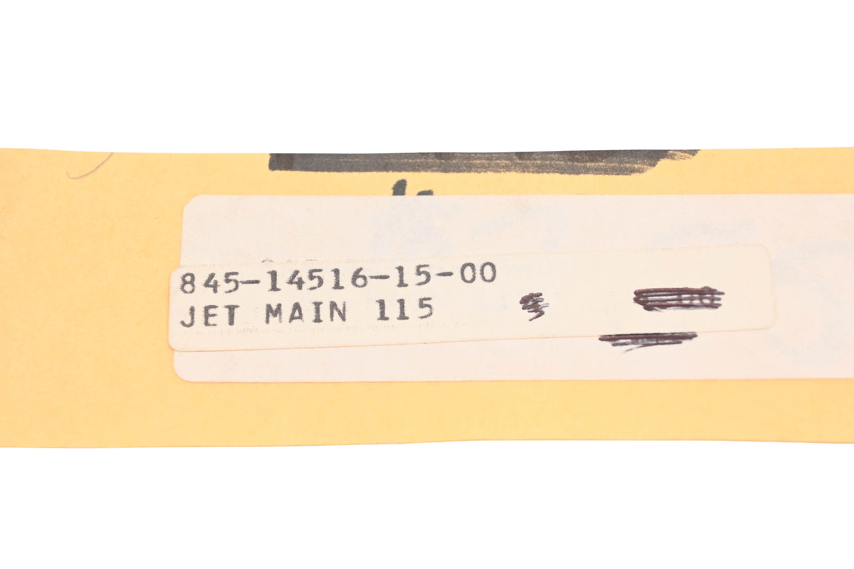 New OEM Yamaha 845-14516-15-00 Main Jet #115 NOS