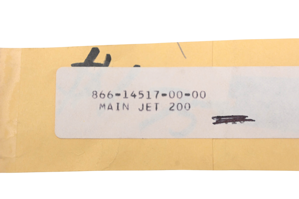New OEM Yamaha 866-14517-00-00 Main Jet #200 NOS
