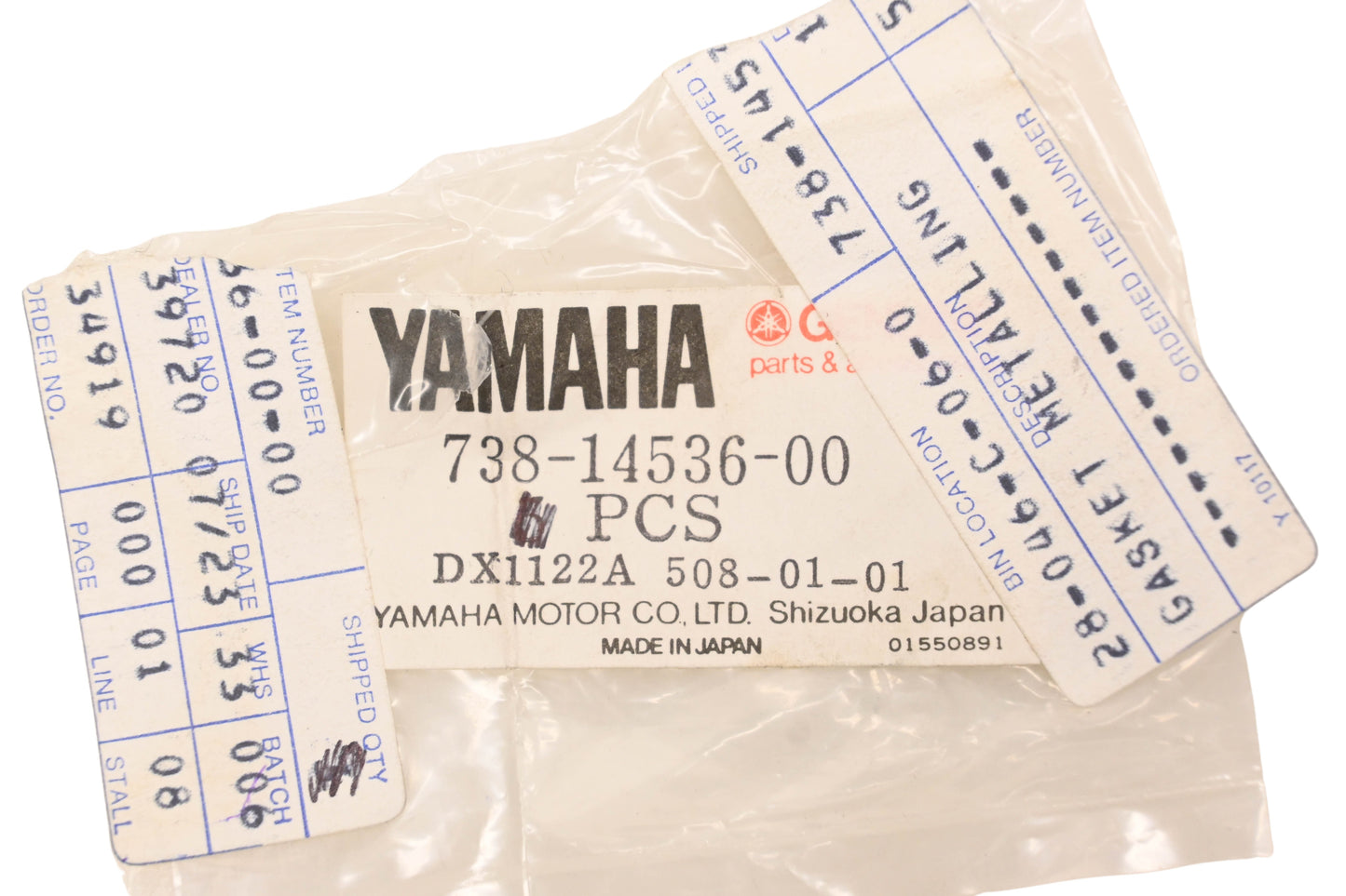New OEM Yamaha 738-14536-00-00 Carburetor Metaling Diaphragm Gaskets Qty 2 NOS
