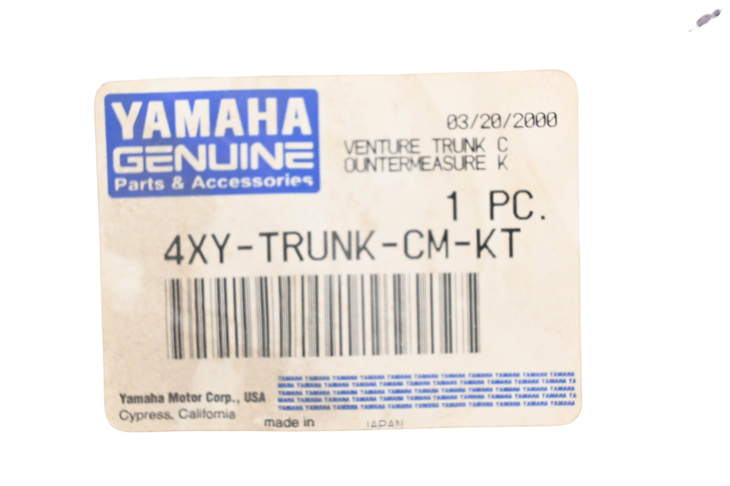 New OEM Yamaha 4XY-TRUNK-CM-KT Trunk Seal Kit NOS