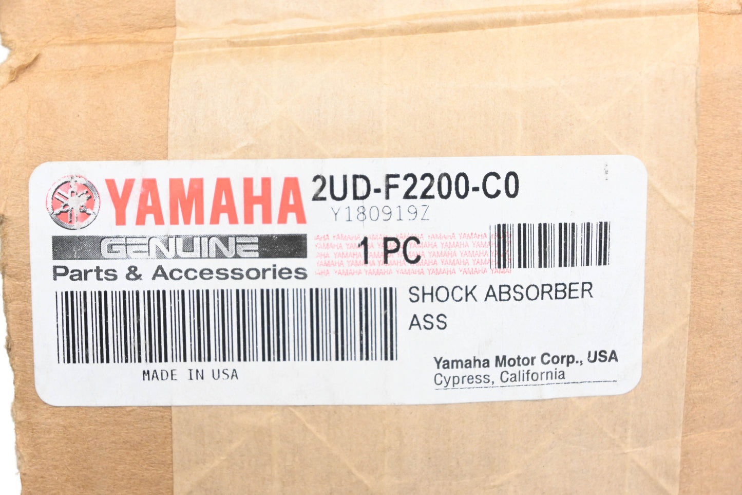 New OEM Yamaha 2UD-F2200-C0-00 Shock Absorber Assembly NOS