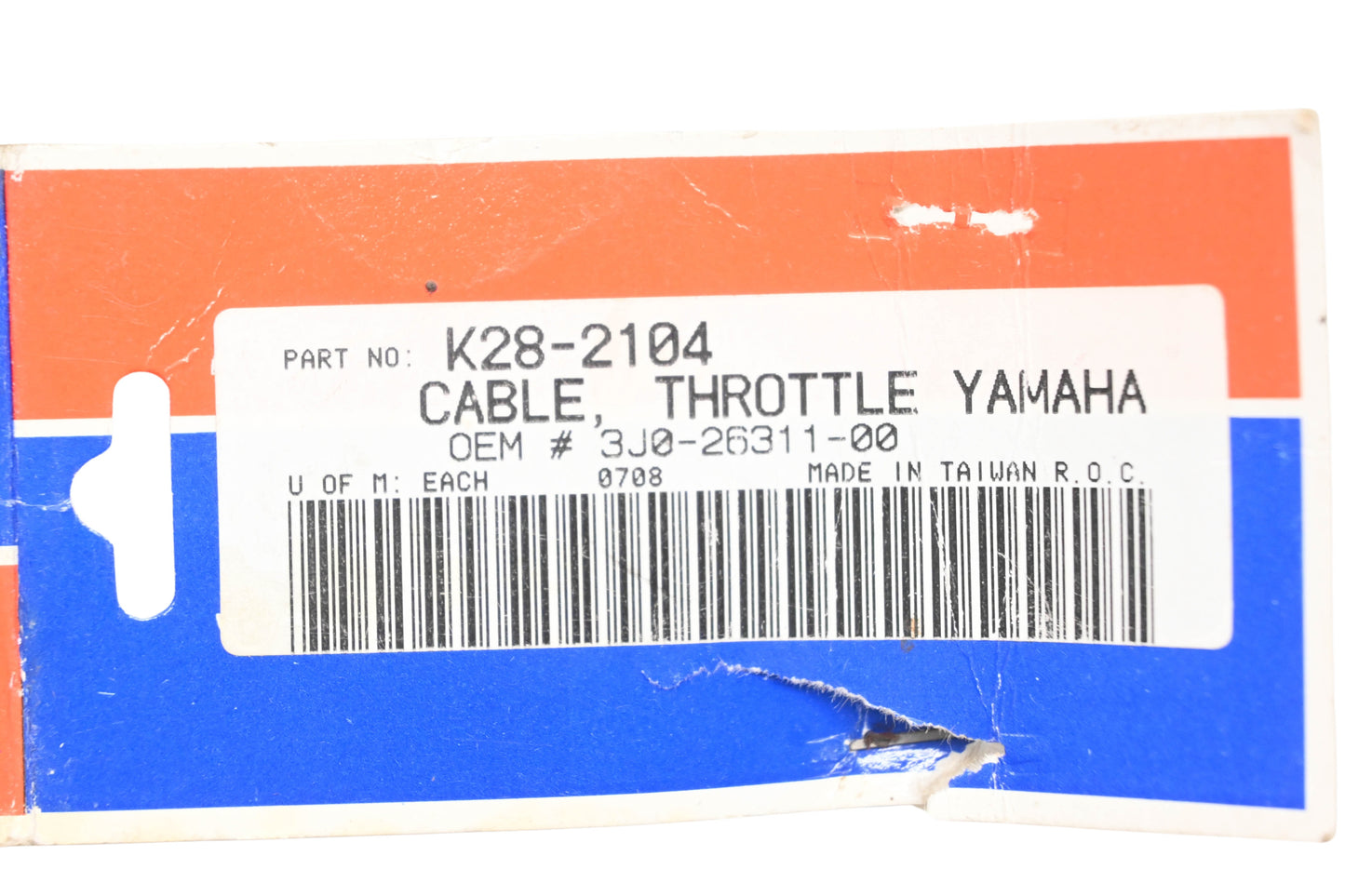 Parts Unlimited K28-2104, 3J0-26311-00-00 Throttle Cable NOS