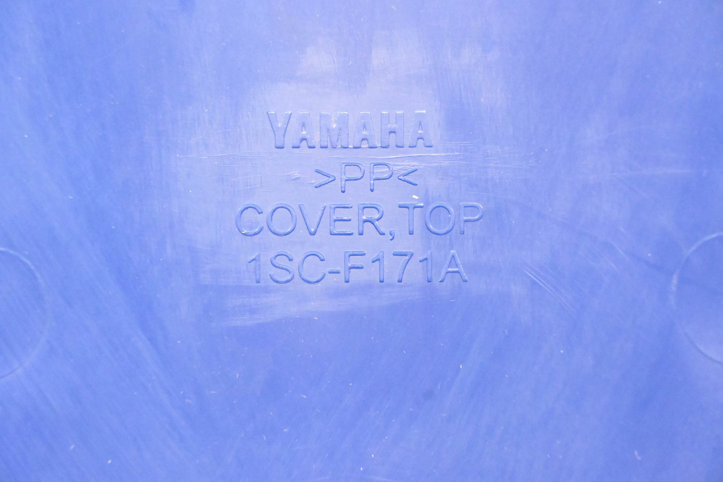 New OEM Yamaha 1SC-F171A-00-00 Blue Grizzly 300 Fuel Tank Cover NOS