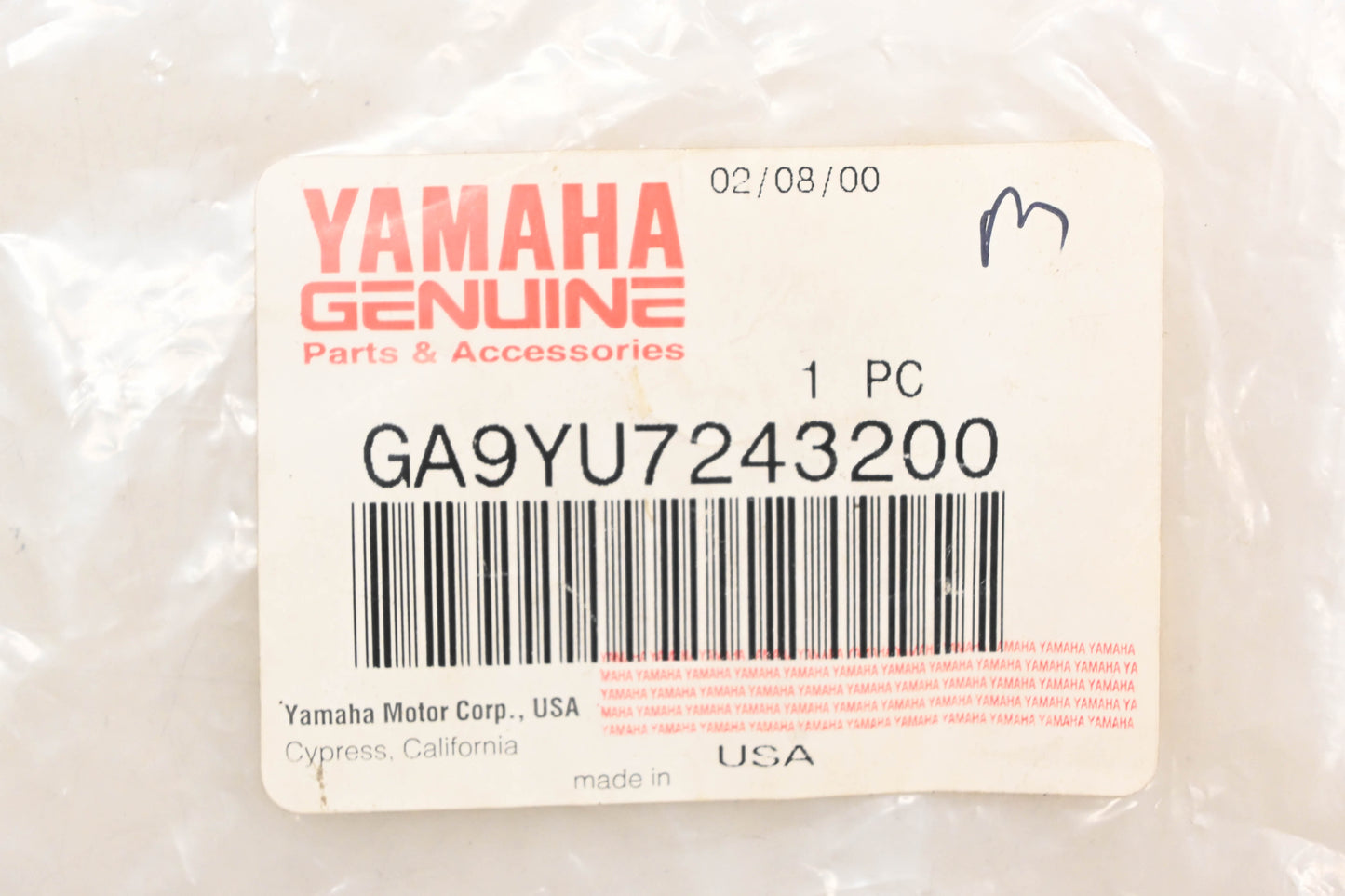 New OEM Yamaha GA9-YU724-32-00 Choke Cable NOS