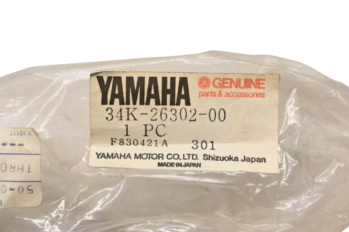 New OEM Yamaha 34K-26302-00-00 Throttle Cable Assembly NOS