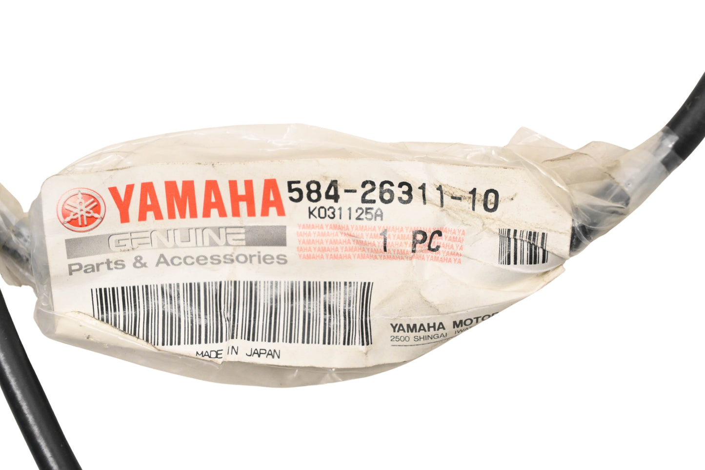 New OEM Yamaha 584-26311-10-00 Throttle Cable NOS