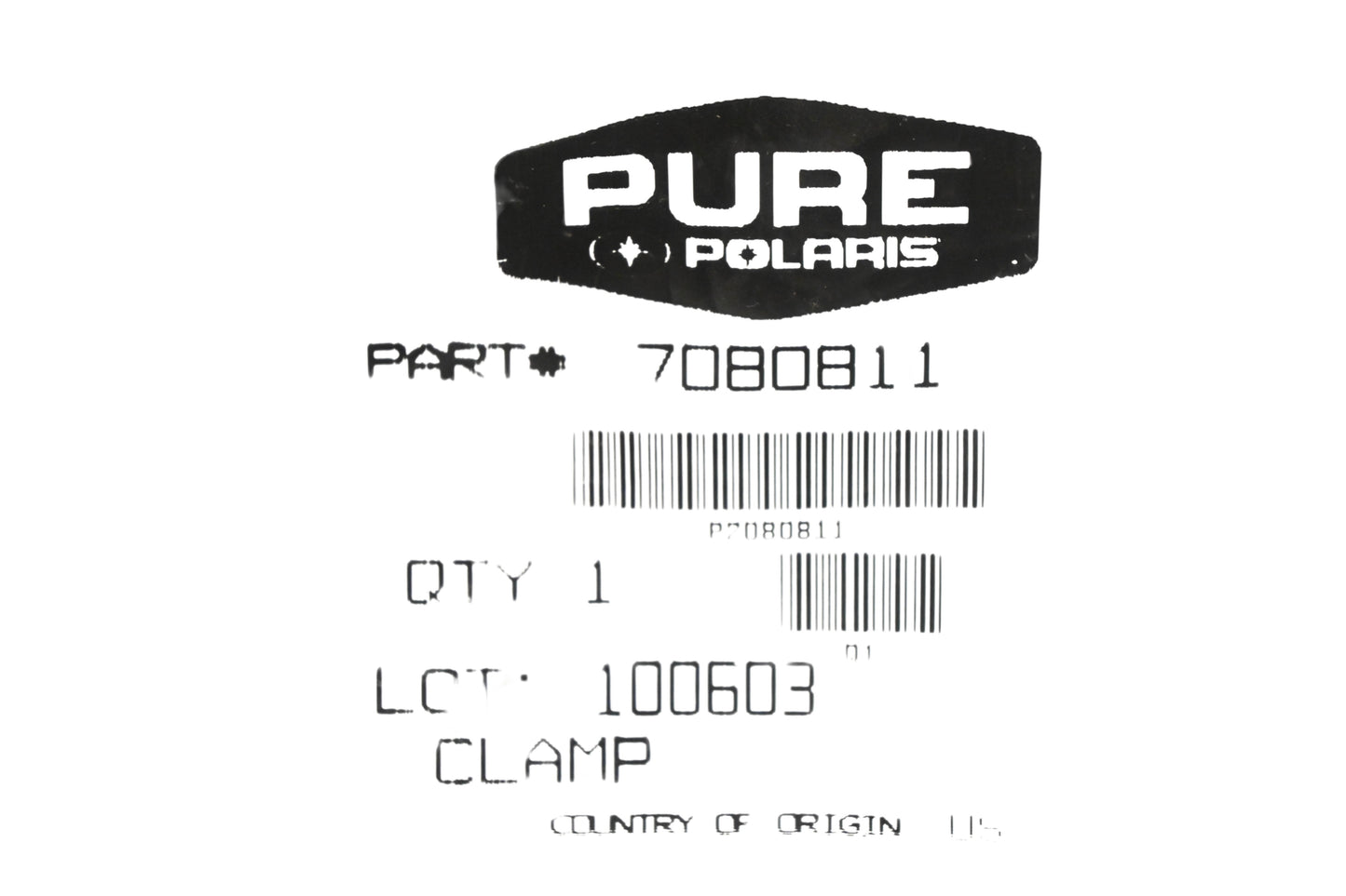 New OEM Polaris 7080811 Clamp NOS