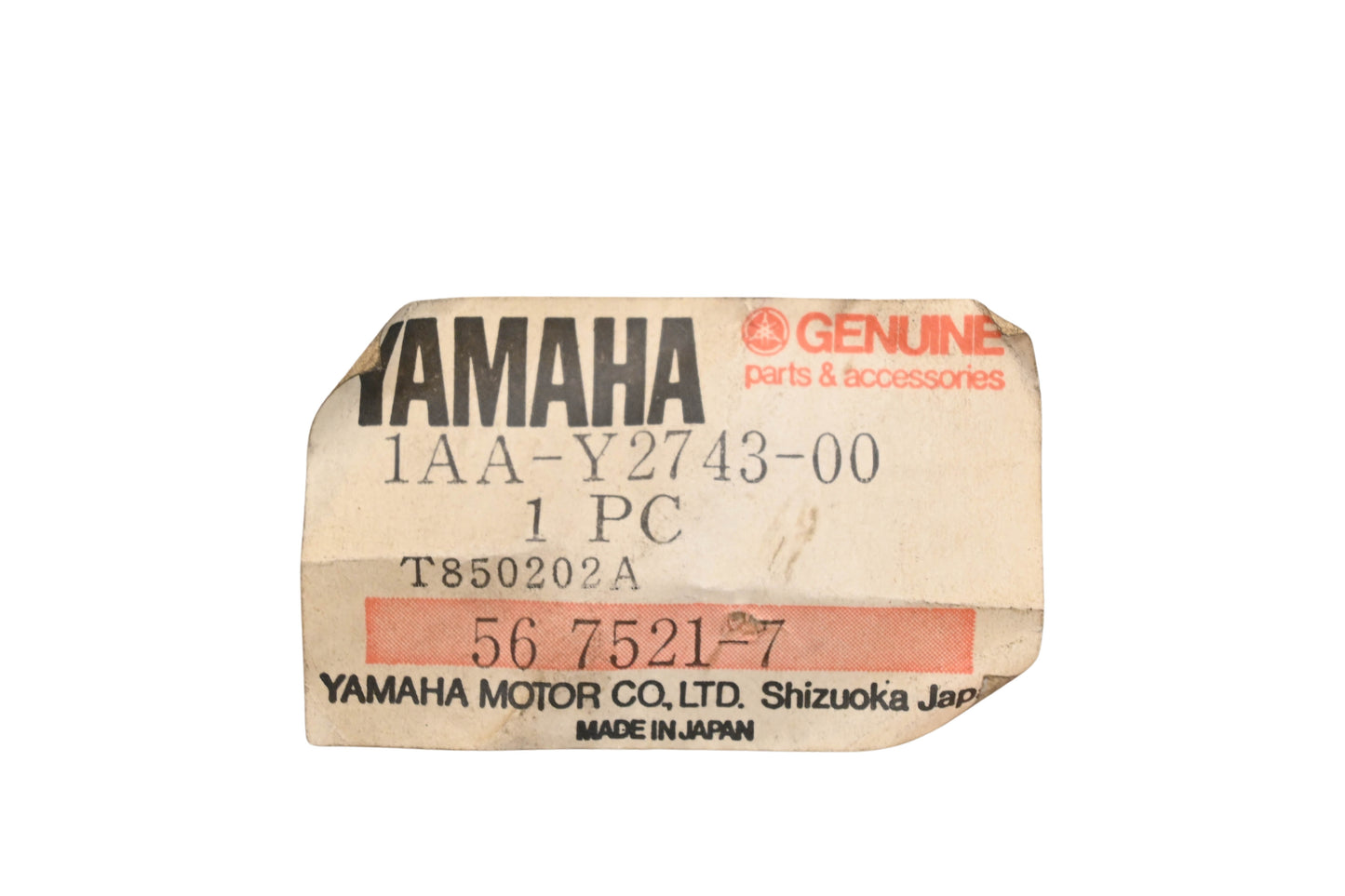 New OEM Yamaha 1AA-Y2743-00-00 Left Foot Peg NOS