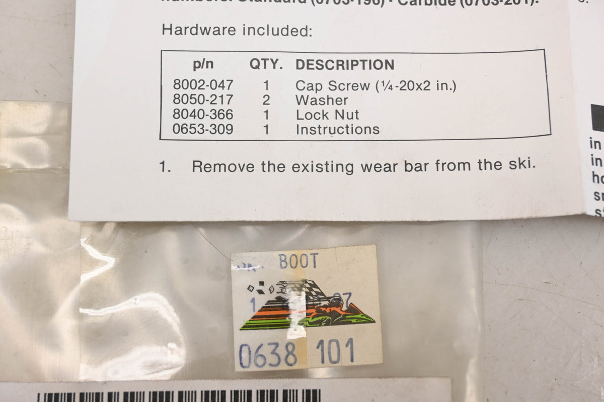 New OEM Arctic Cat 0638-101 Deep Snow Ski Boot Hardware Kit NOS