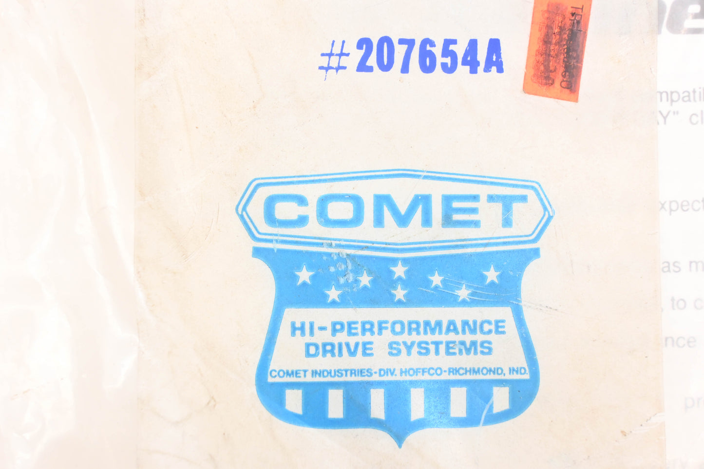 Comet 207654A Mounting Bolt NOS