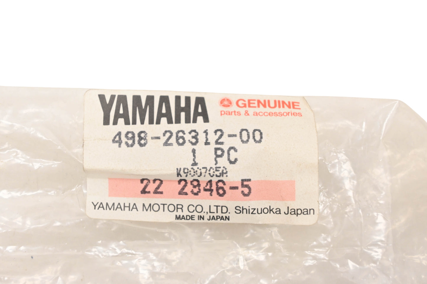 New OEM Yamaha 498-26312-00-00 Throttle Cable Assembly NOS