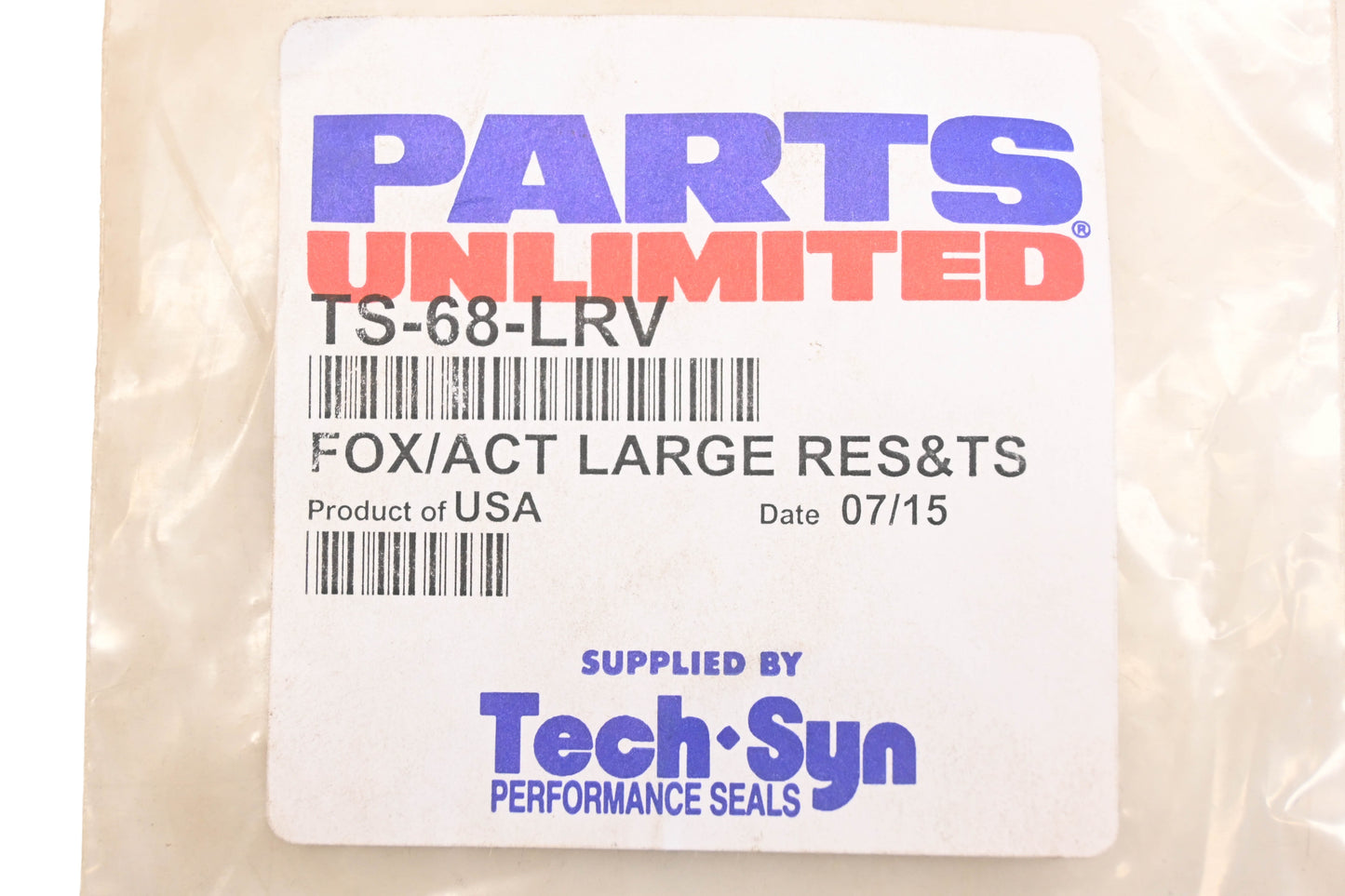Parts Unlimited TS-68-LRV Shock Large Reservoir Seal Kit NOS