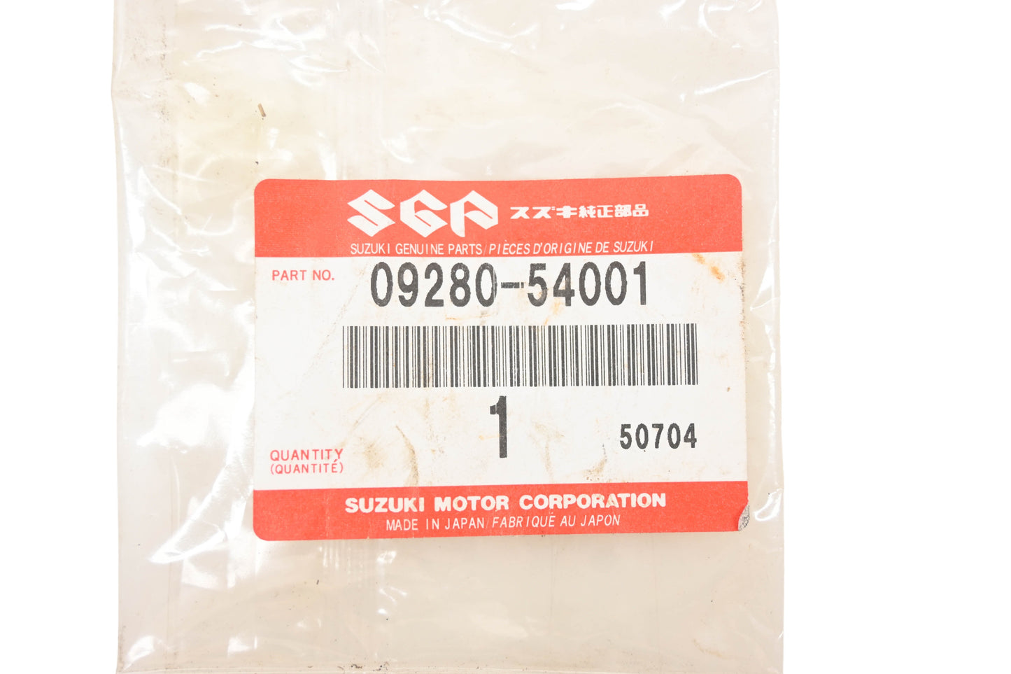 New OEM Suzuki 09280-54001 O-Ring NOS
