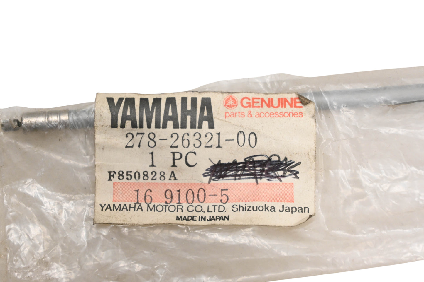 New OEM Yamaha 278-26321-00-00 Oil Pump Cable NOS