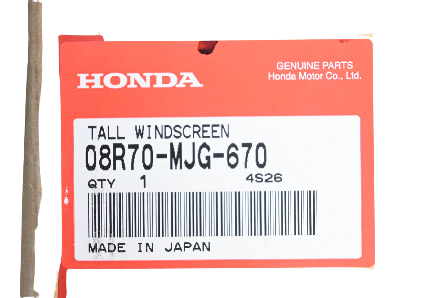 New OEM Honda 08R70-MJG-670 Tall Windscreen NOS