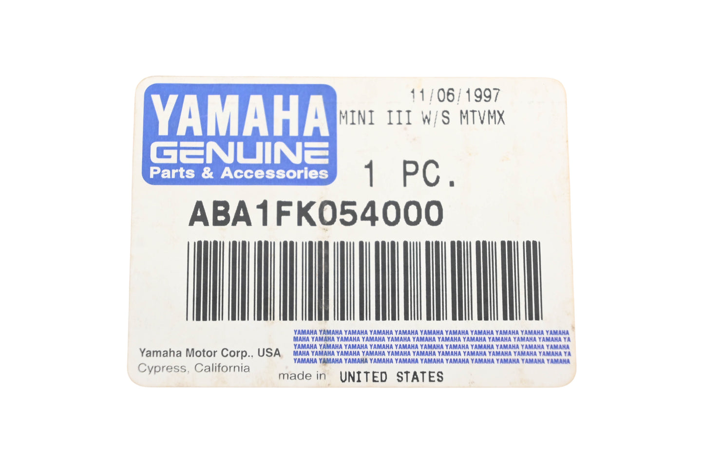 New OEM Yamaha ABA-1FK05-40-00 Mini III Windshield Mounting Bracket Kit NOS