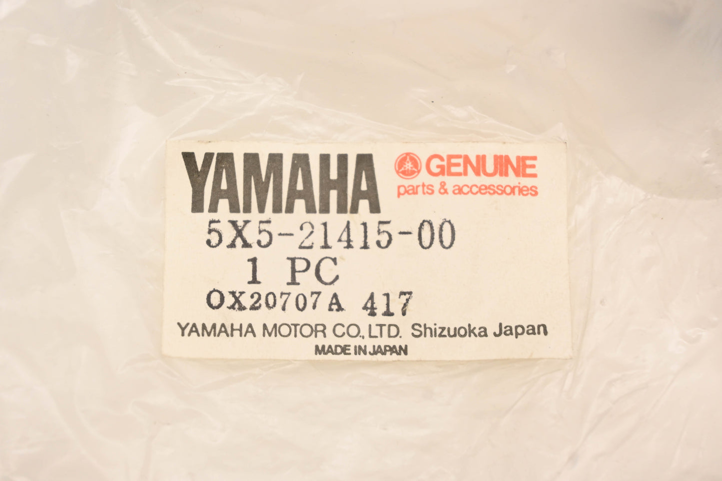 New OEM Yamaha 5X5-21415-00-00 Front Upper Bracket NOS