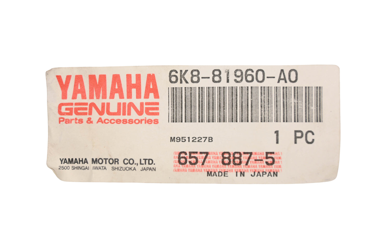 New OEM Yamaha 6K8-81960-A0-00 Voltage Regulator Rectifier NOS