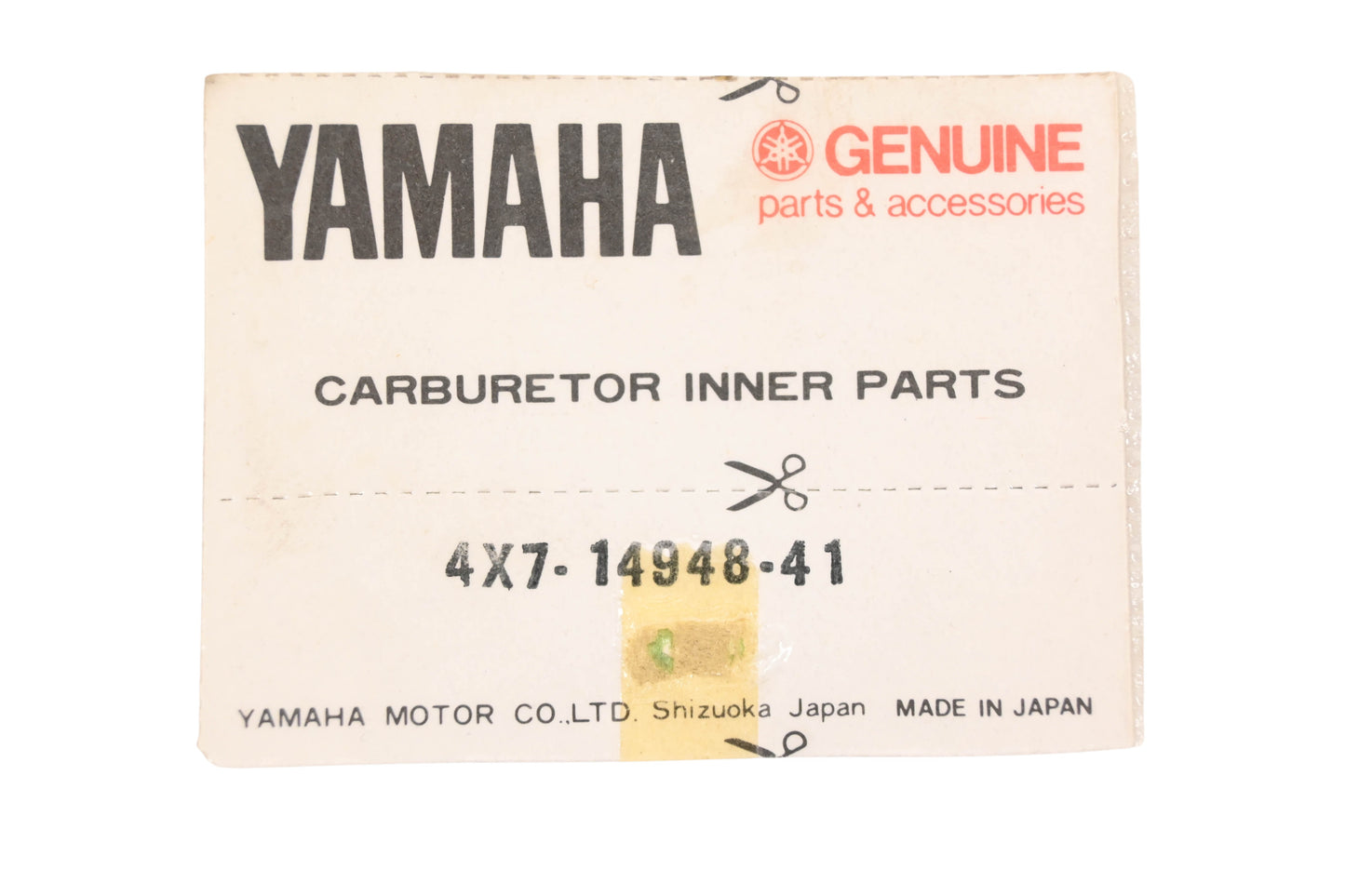 New OEM Yamaha 4X7-14948-41-00 Pilot Jet #41 NOS