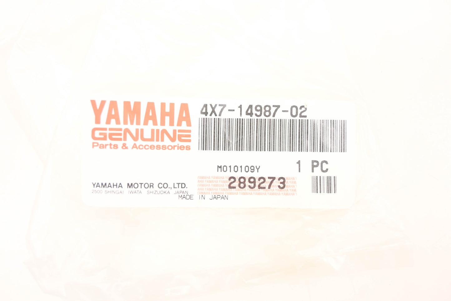 New OEM Yamaha 4X7-14987-02-00 Carburetor Elbow Vent Pipe NOS