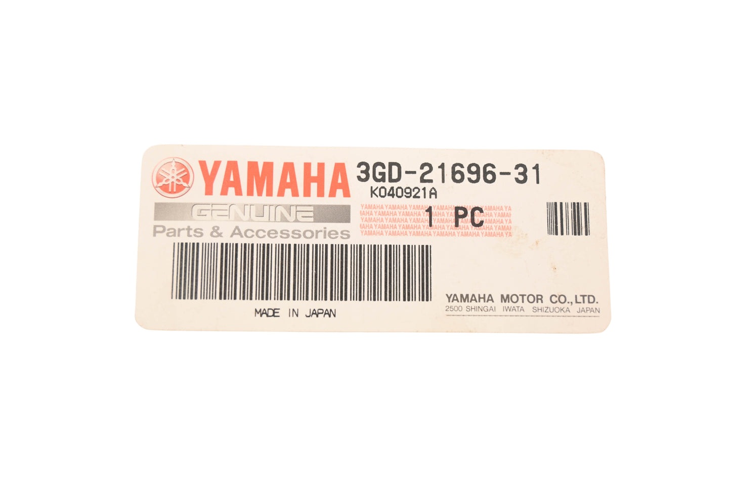 New OEM Yamaha 3GD-21696-31-00 Caution Label NOS