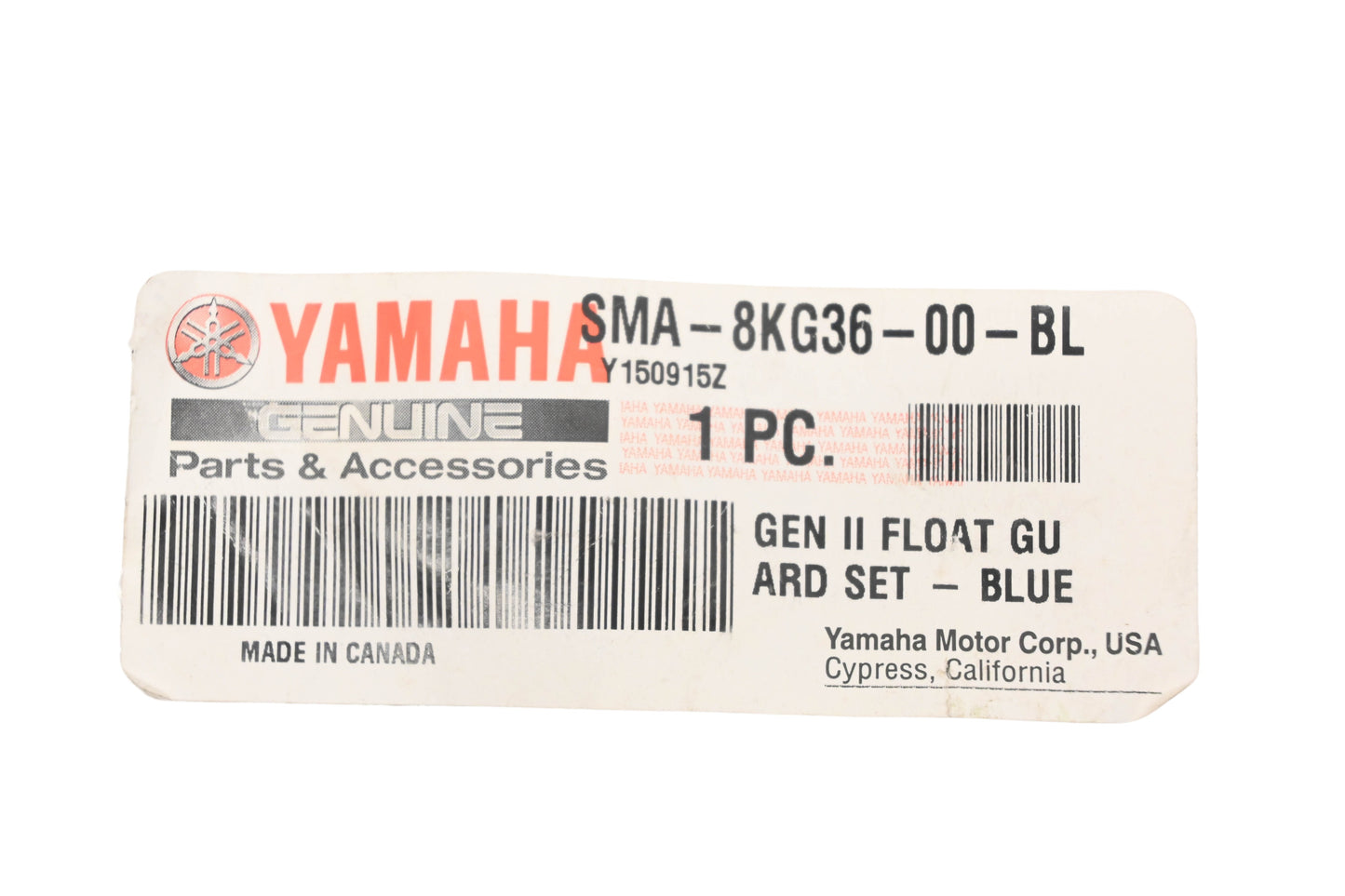New OEM Yamaha SMA-8KG36-00-BL, SMA8KG3600BL Blue GenII Float Guard Kit NOS