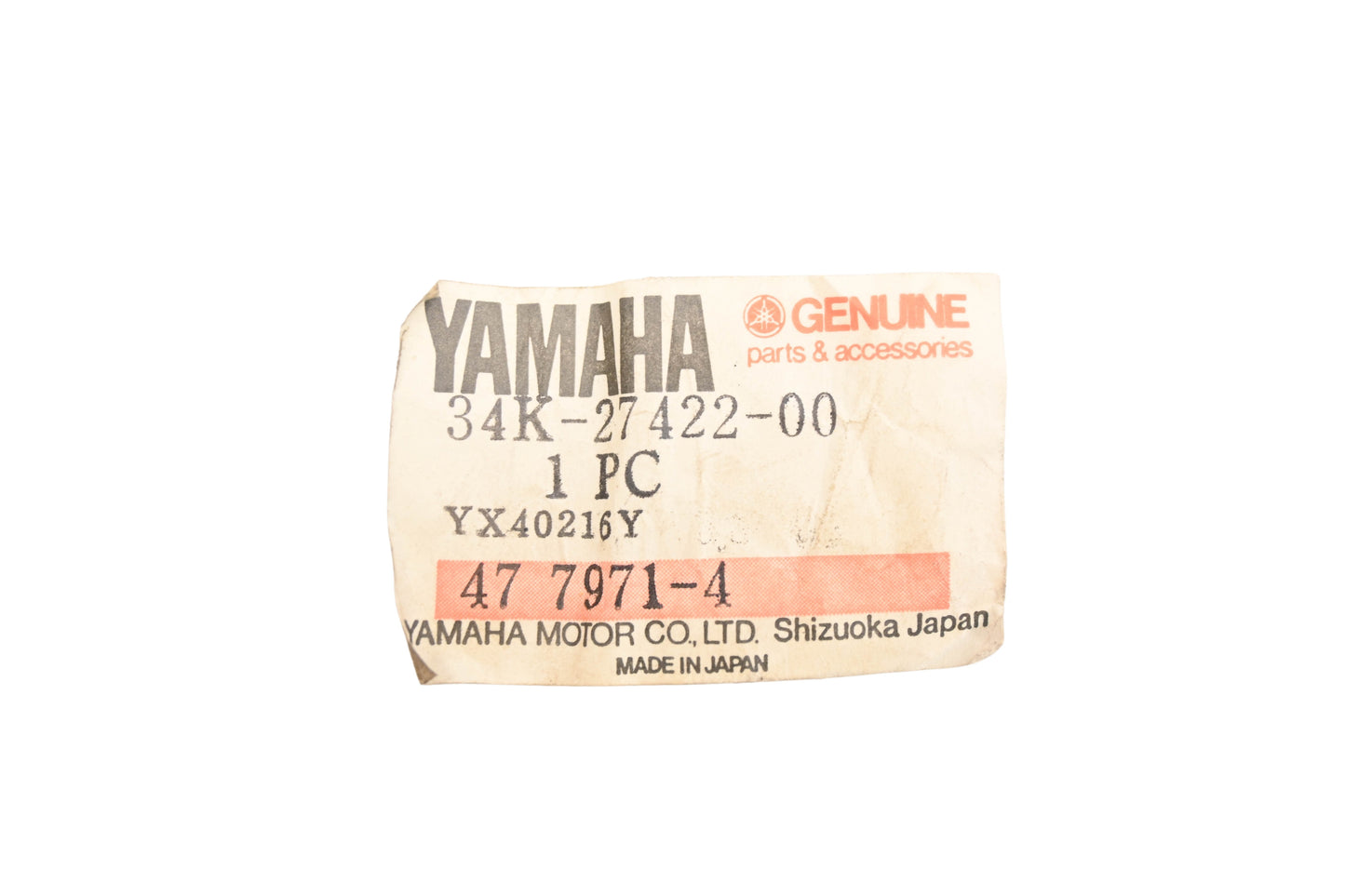 New OEM Yamaha 34K-27422-00-00 Footrest Bracket NOS