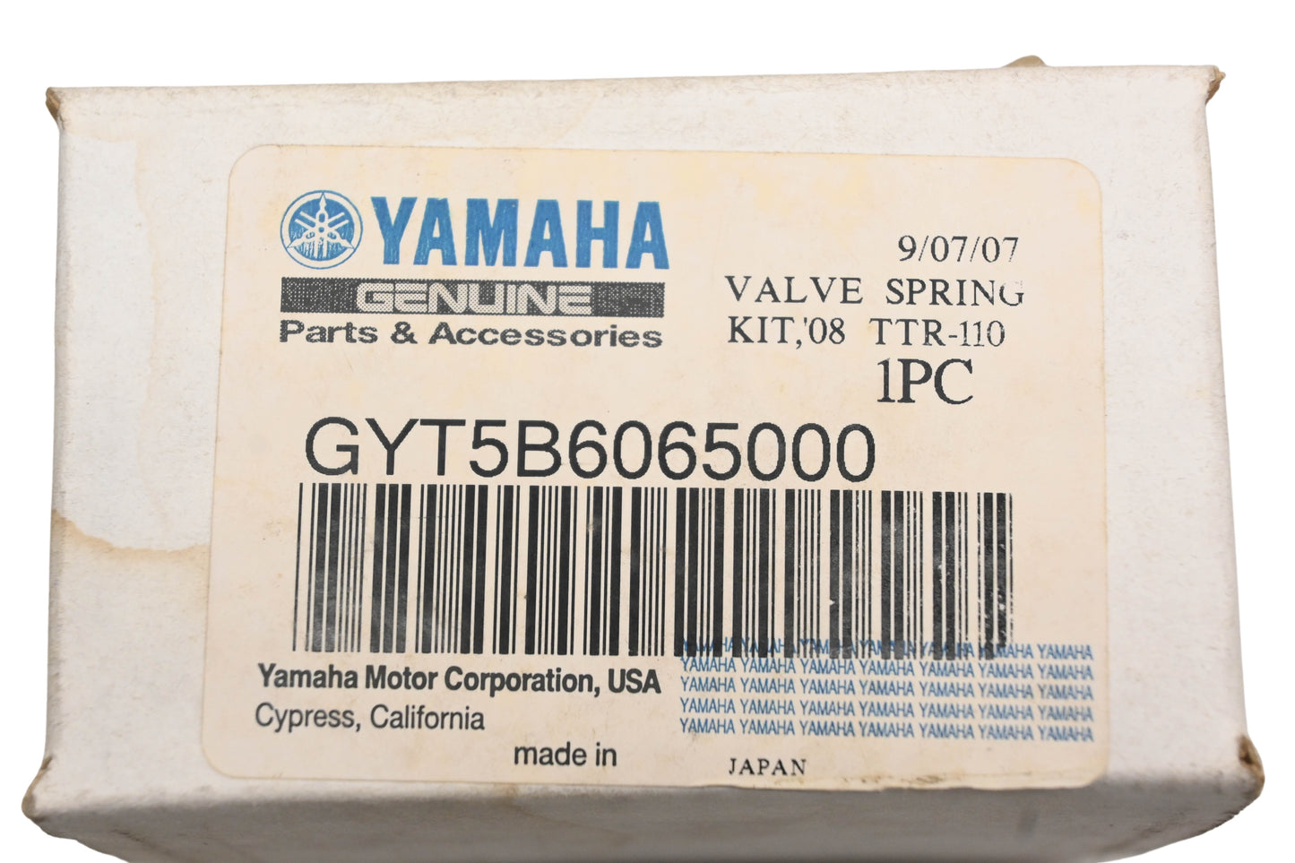 New OEM Yamaha GYT-5B606-50-00, GYT5B6065000 Valve Spring Kit NOS