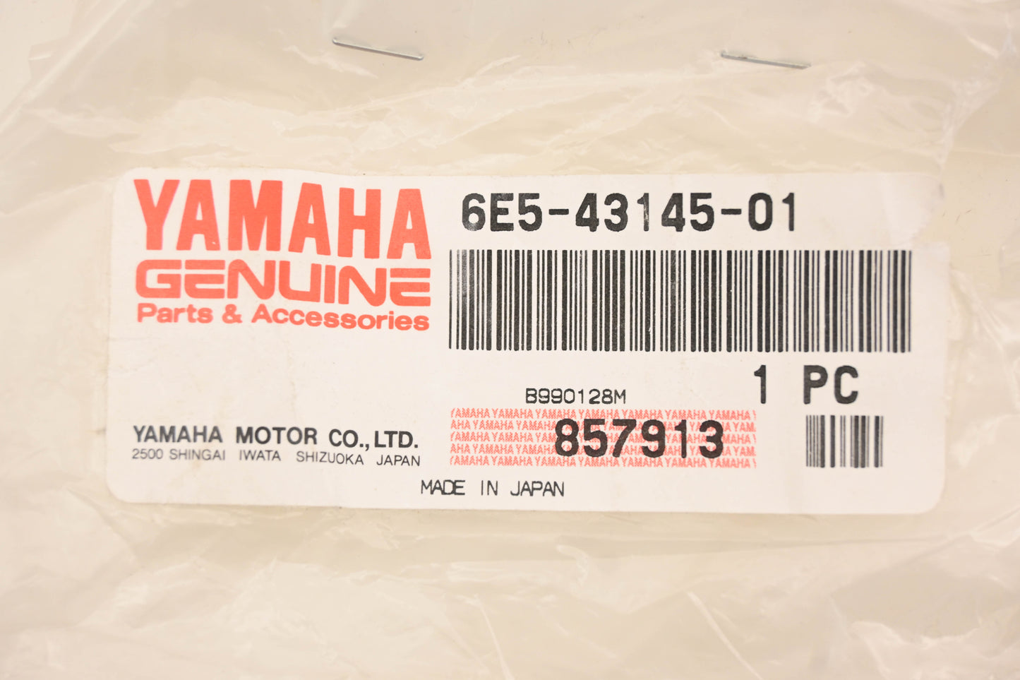 New OEM Yamaha 6E5-43145-01-00 Clamp Bracket Cap NOS