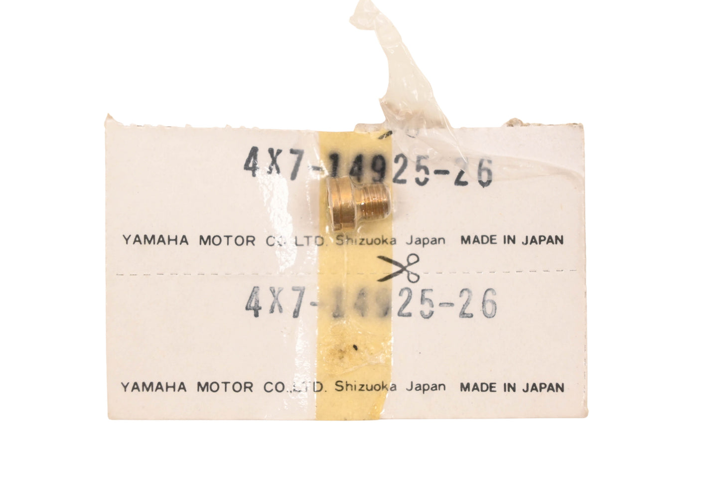 New OEM Yamaha 4X7-14925-26-00 Main Jet #126 NOS