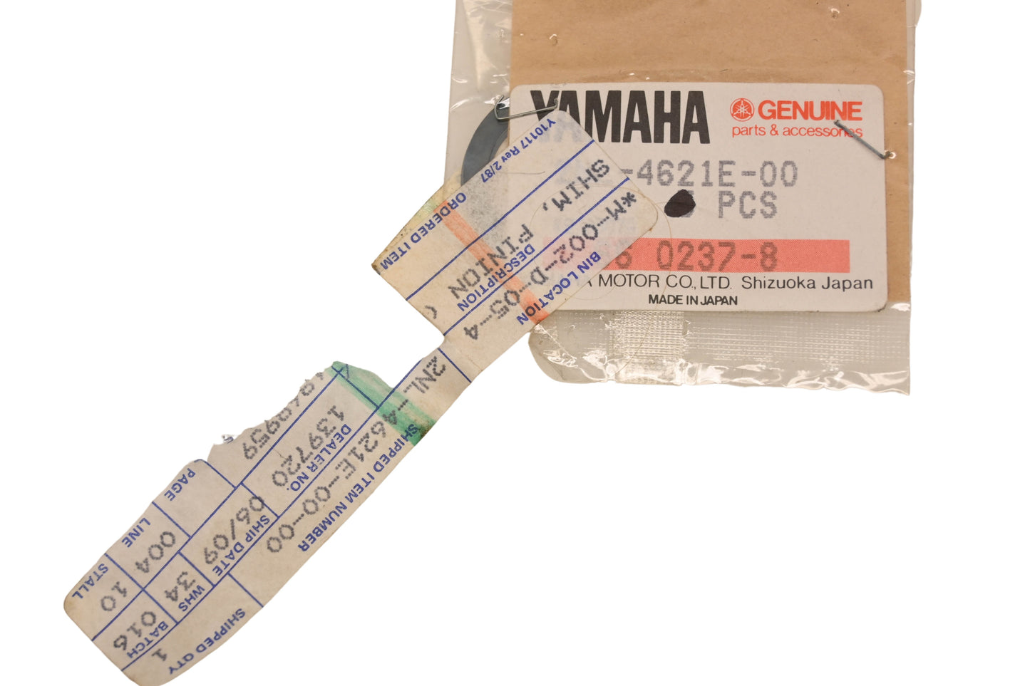 New OEM Yamaha 2NL-4621E-00-00 Pinion Shim NOS