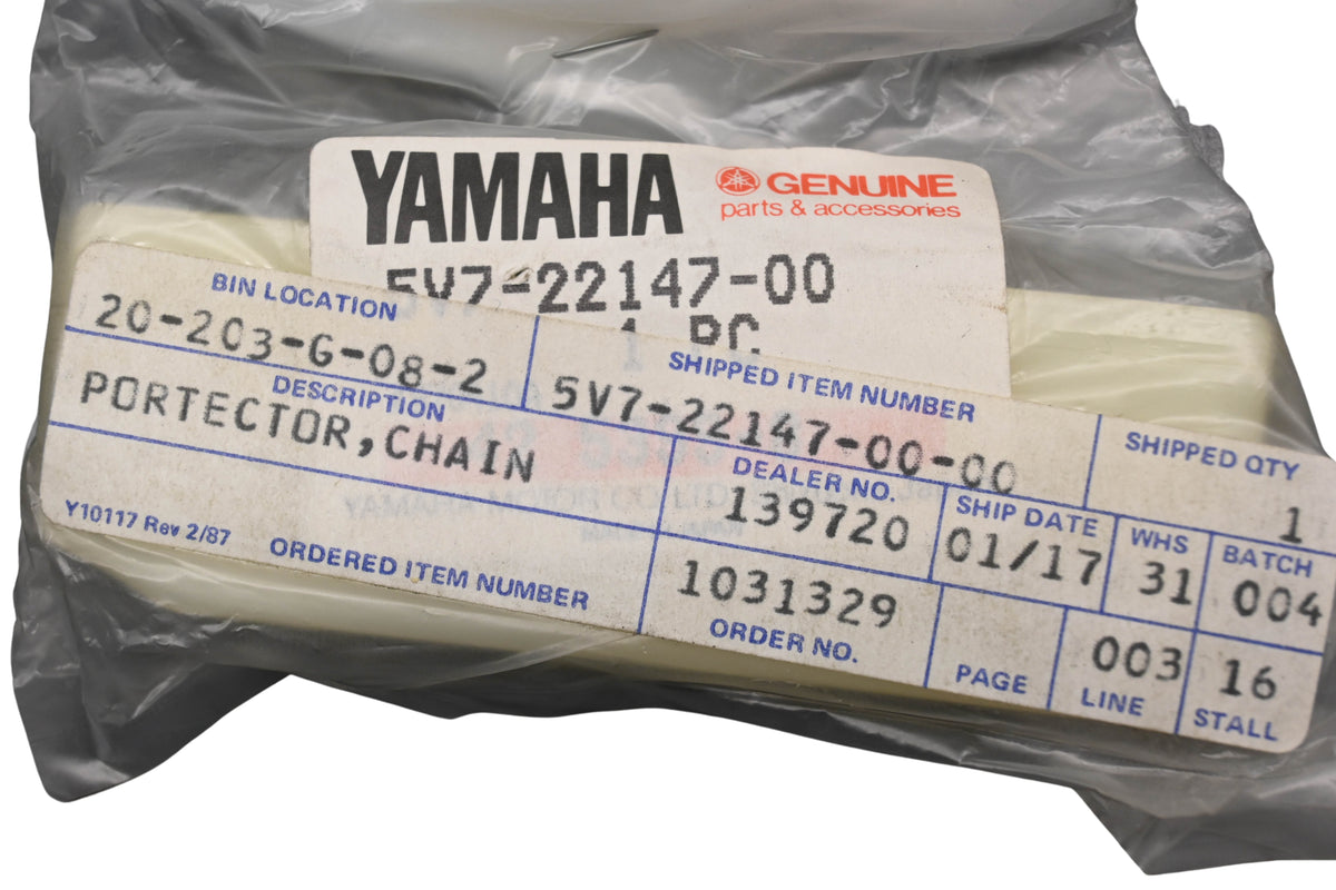 New OEM Yamaha 5V7-22147-00-00 Chain Protector NOS