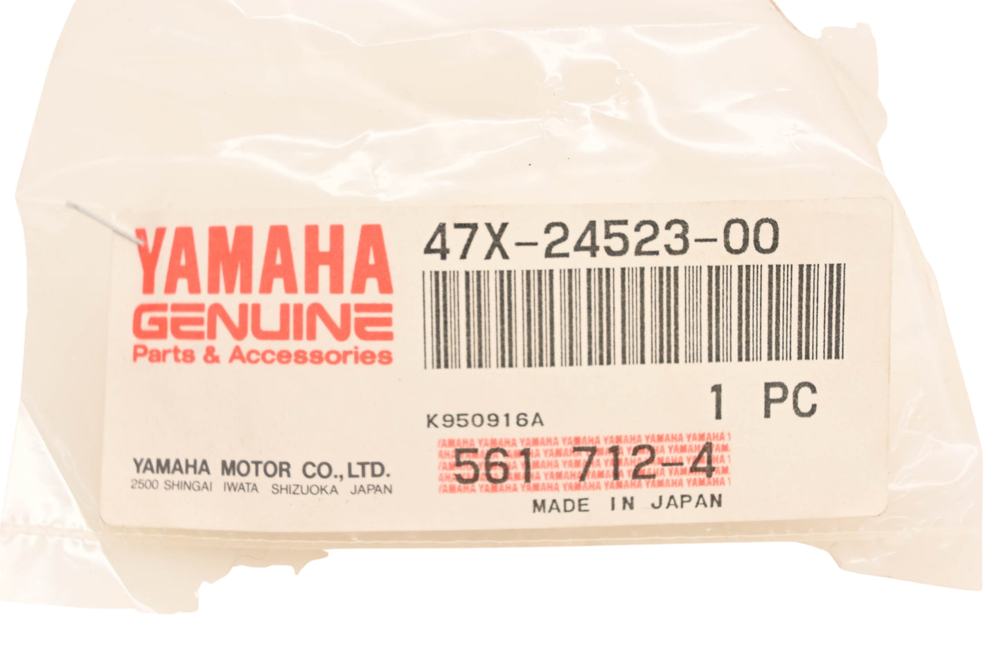 New OEM Yamaha 47X-24523-00-00 Petcock Valve Gasket NOS