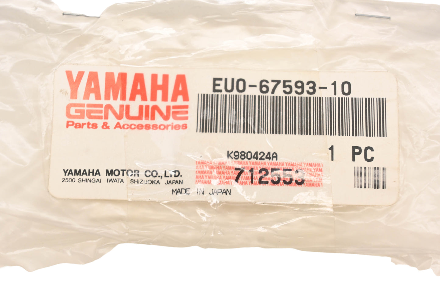 New OEM Yamaha EU0-67593-10-00 Seat Lefthand Mat NOS
