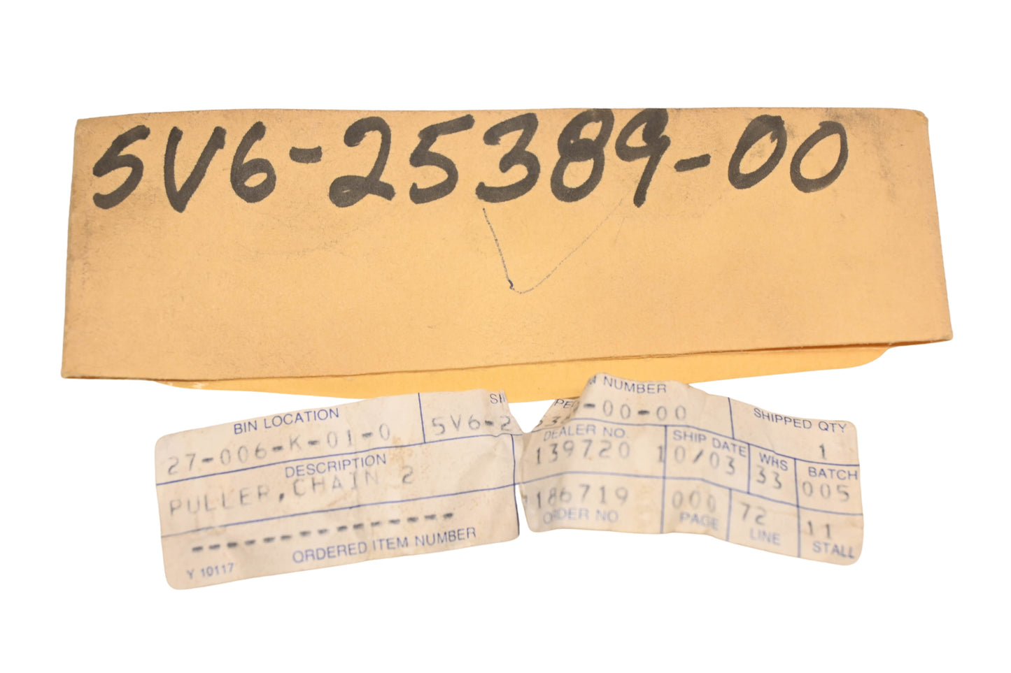 New OEM Yamaha 5V6-25389-00-00 Chain Puller NOS