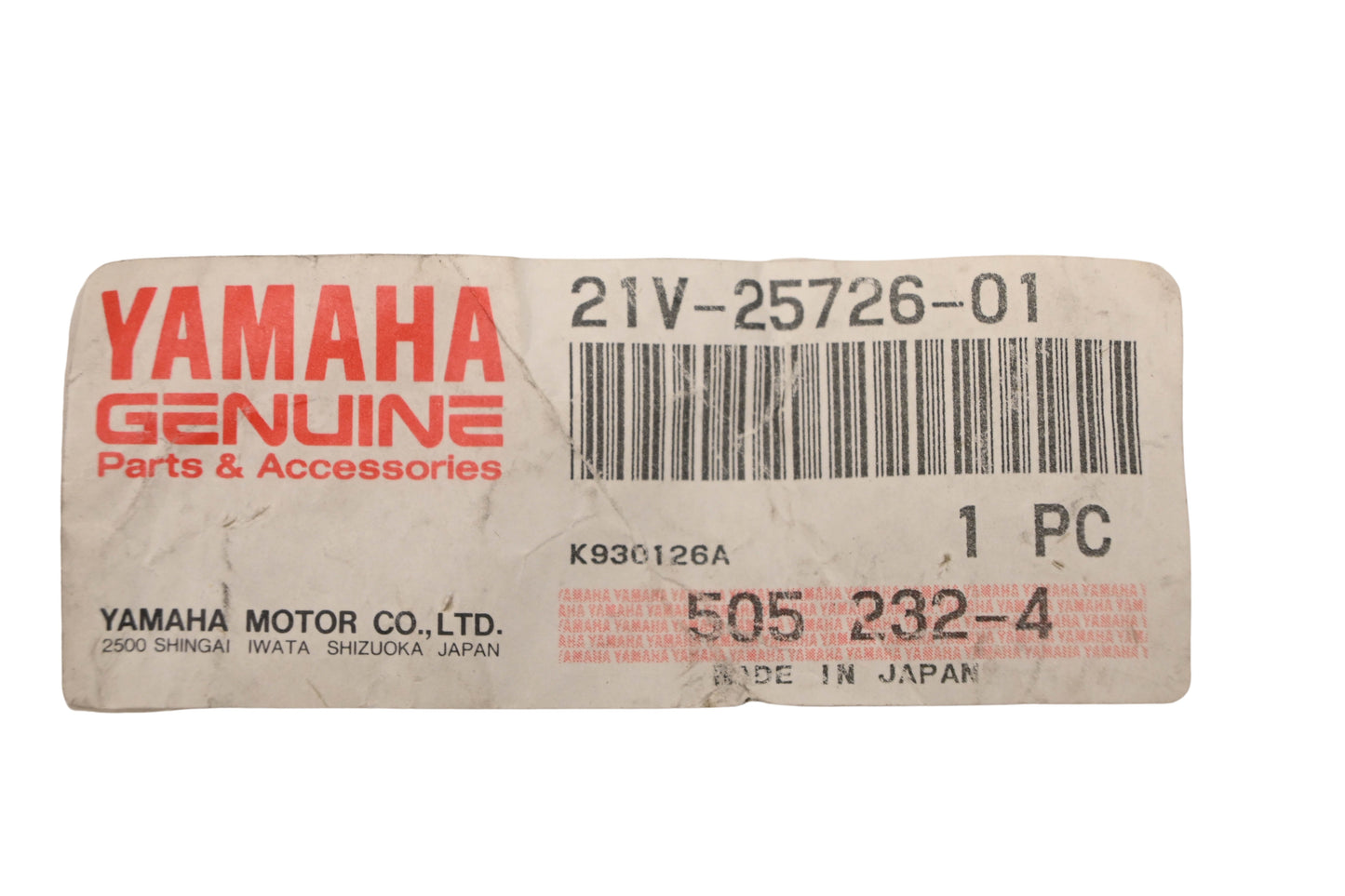 New OEM Yamaha 21V-25726-01-00, 21V-25726-01 Caliper Cam Lever NOS