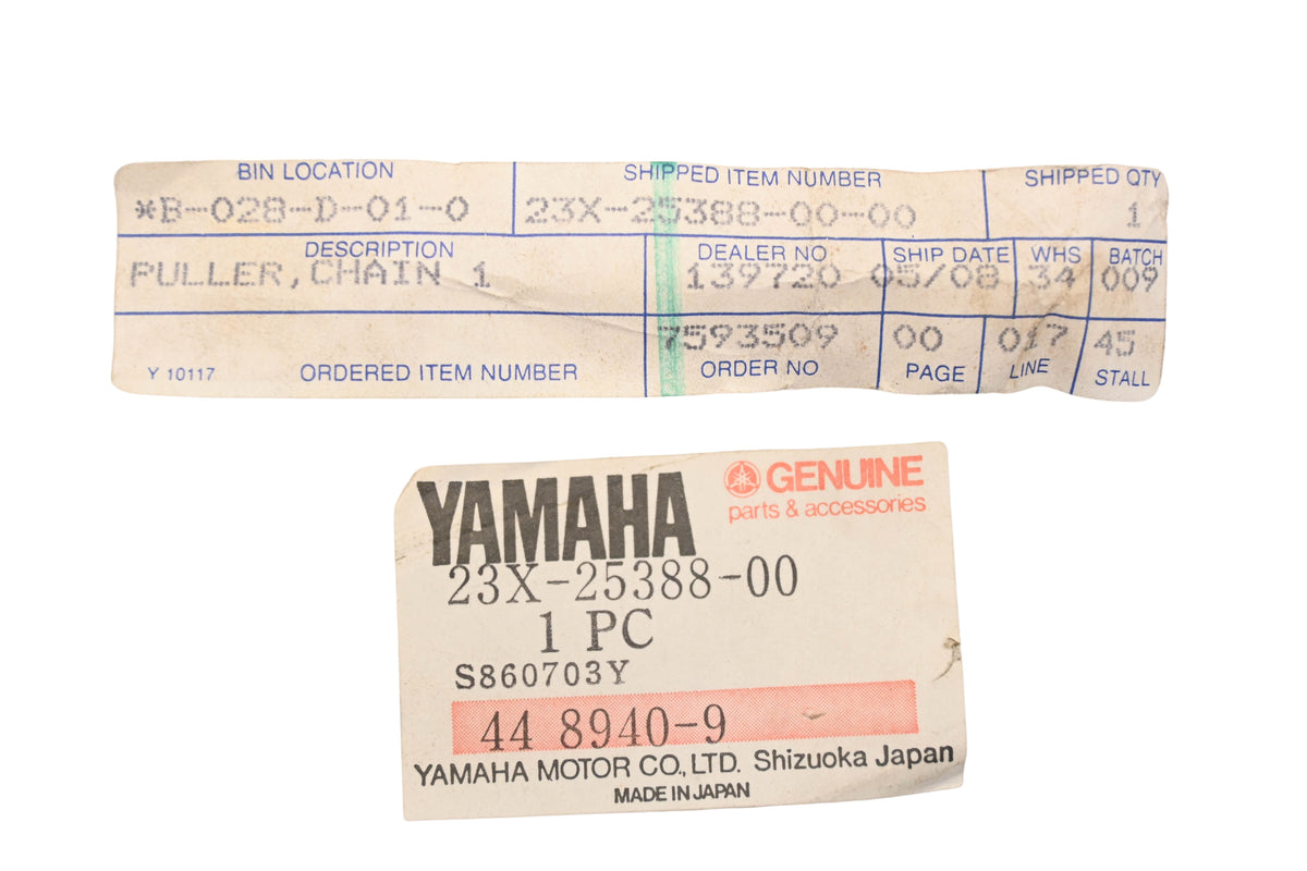 New OEM Yamaha 23X-25388-00-00 Chain Puller NOS
