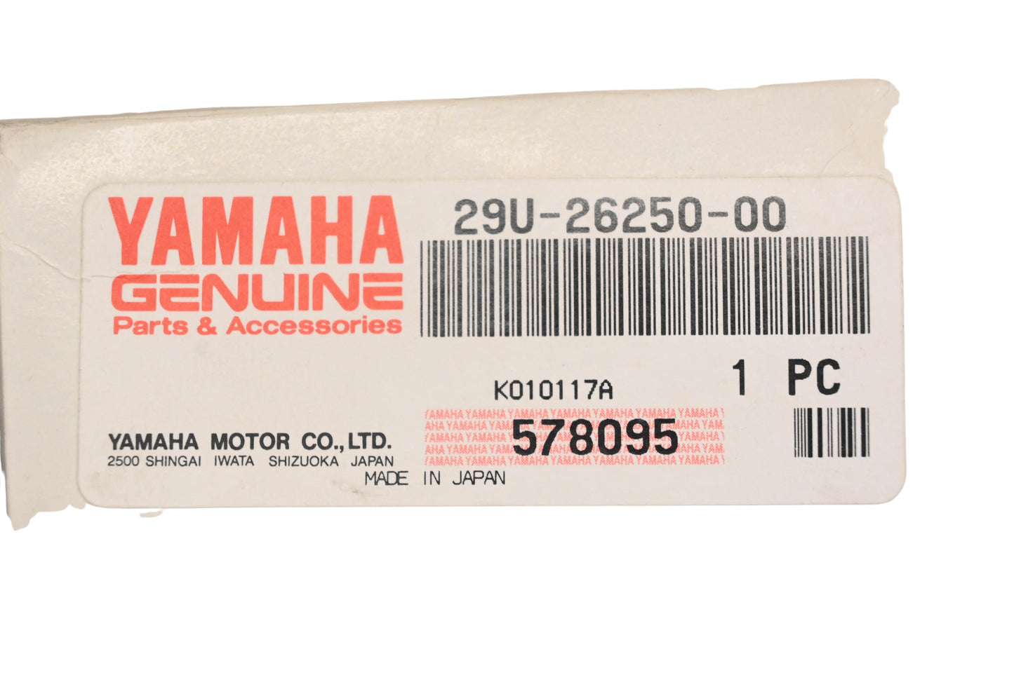 New OEM Yamaha 29U-26250-00-00 Throttle Lever Assembly NOS