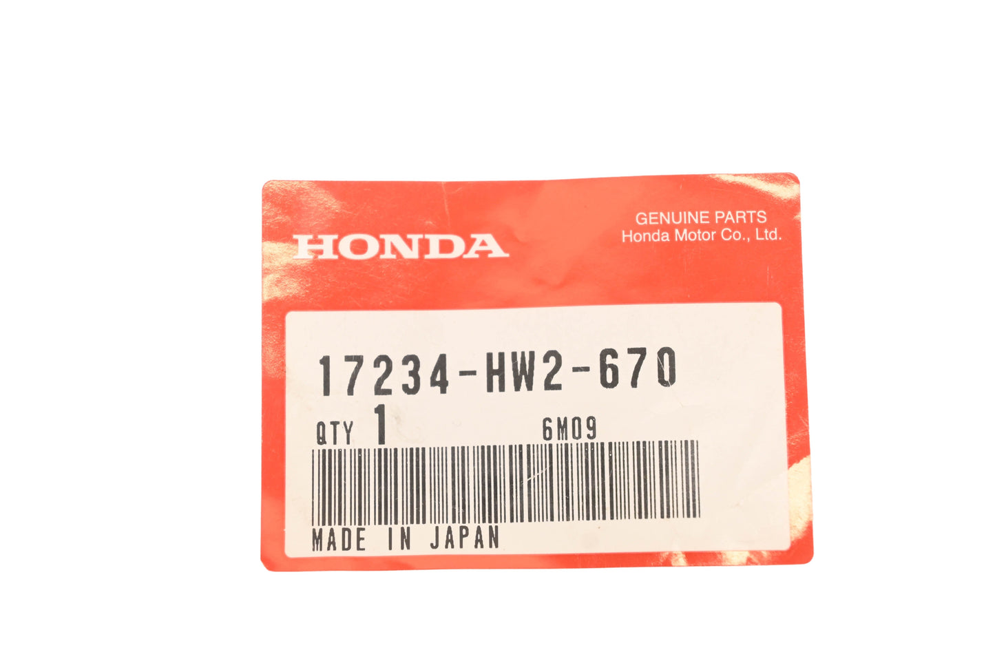 New OEM Honda 17234-HW2-670 Air Box Cover Gasket NOS
