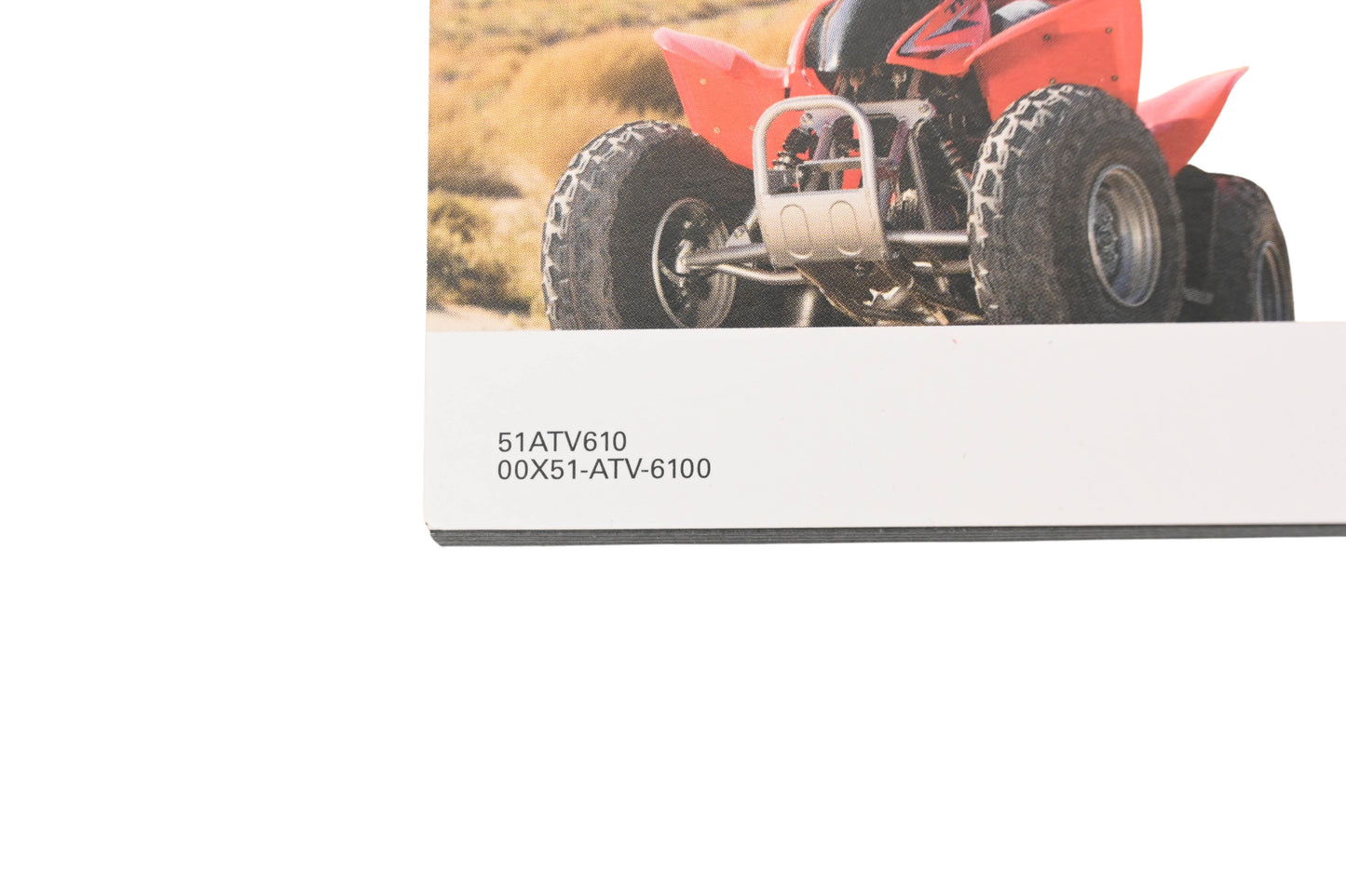 New OEM Honda 51ATV610, 00X51-ATV-6100 ATV Rider Tips & Practice Guide NOS