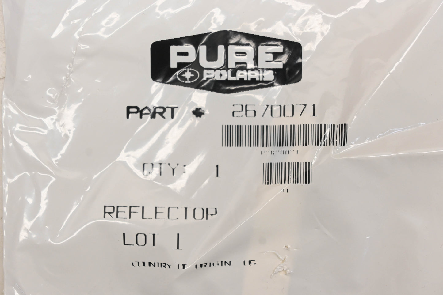 New OEM Polaris 2670071 Orange Reflector NOS