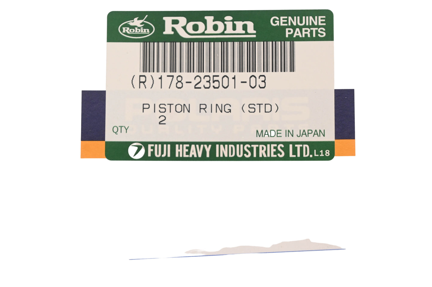 Robin 178-23501-03, 3085756 Polaris STD Piston Rings Qty 2 NOS