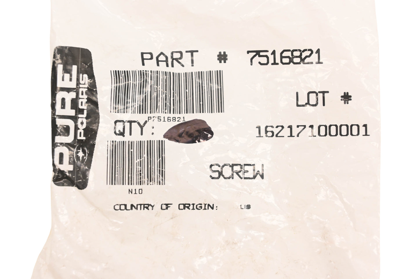 New OEM Polaris 7516821 Screws Qty 2 NOS