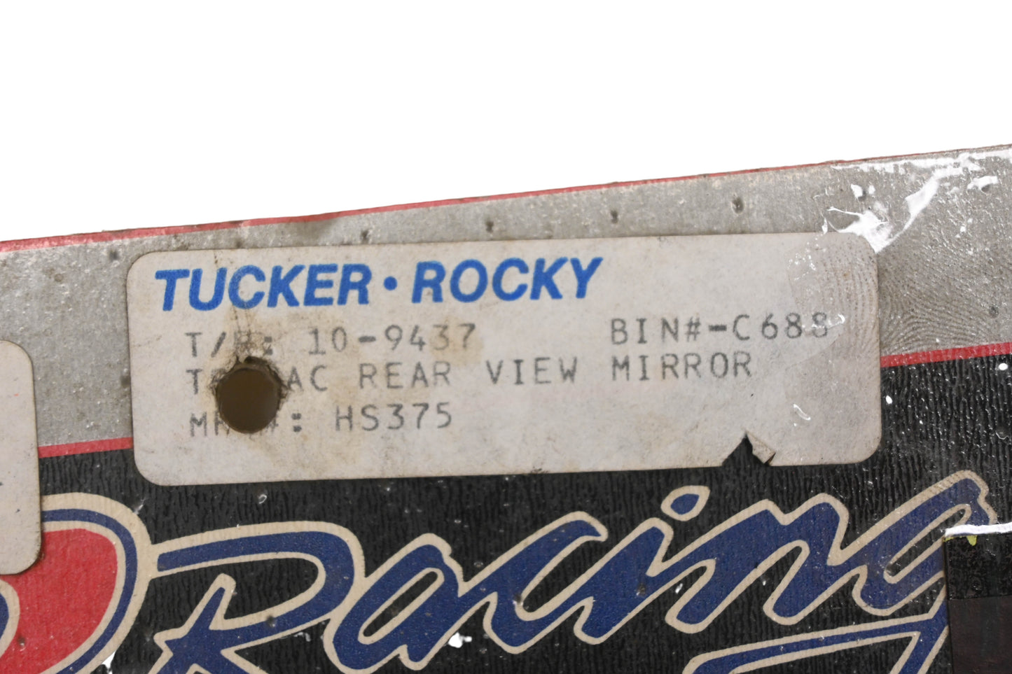Tucker Rocky Racing 10-9437, HS375 Black Side Mirror NOS