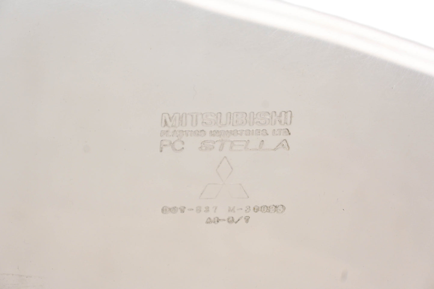 Mitsubishi M-30025 Clear & Black Trim PC Stella Windscreen NOS